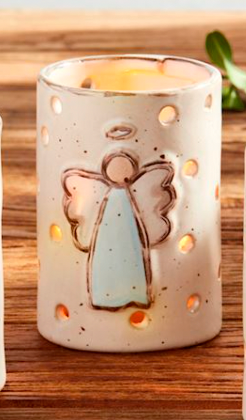 Farmhouse Angel Votives By Mud Pie