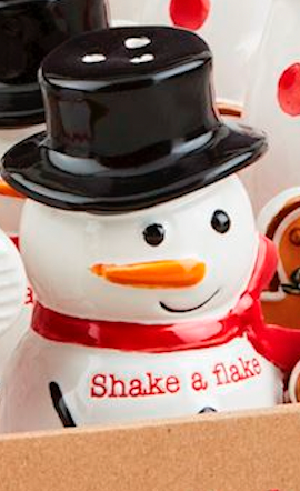 Christmas Character Salt & Pepper Shakers By Mud Pie - A. Dodson's