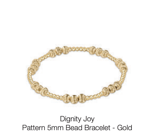 Enewton Extends Dignity Joy Pattern 5mm Bead Bracelet - Gold by enewton - A. Dodson's