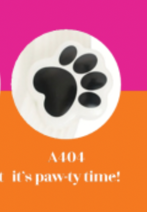 NORA FLEMING IT'S PAW-TY TIME! PAW PRINT MINI A404 - A. Dodson's