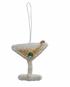 Beaded Fabric Martini Cocktail Ornament - 4 Styles