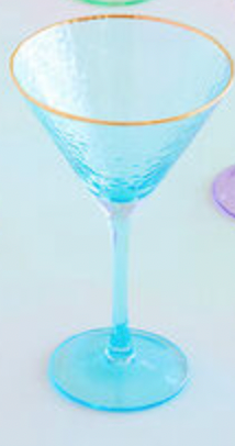 Rainbow Martini Glass, 8 Colors By Glitterville - A. Dodson's