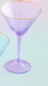 Rainbow Martini Glass, 8 Colors By Glitterville - A. Dodson's