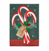 Candy Cane Burlap Garden Flag - A. Dodson's