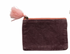 Cotton Velvet Zip Pouch with Tassel - A. Dodson's