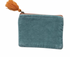 Cotton Velvet Zip Pouch with Tassel - A. Dodson's