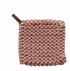 Cotton Crocheted Pot Holder with Leather Loop - A. Dodson's