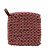 Cotton Crocheted Pot Holder with Leather Loop - A. Dodson's