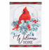 Winter Welcome Moire Garden Flag - A. Dodson's