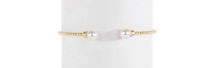 classic gold 2mm bead cuff bracelet - pearl by enewton - A. Dodson's