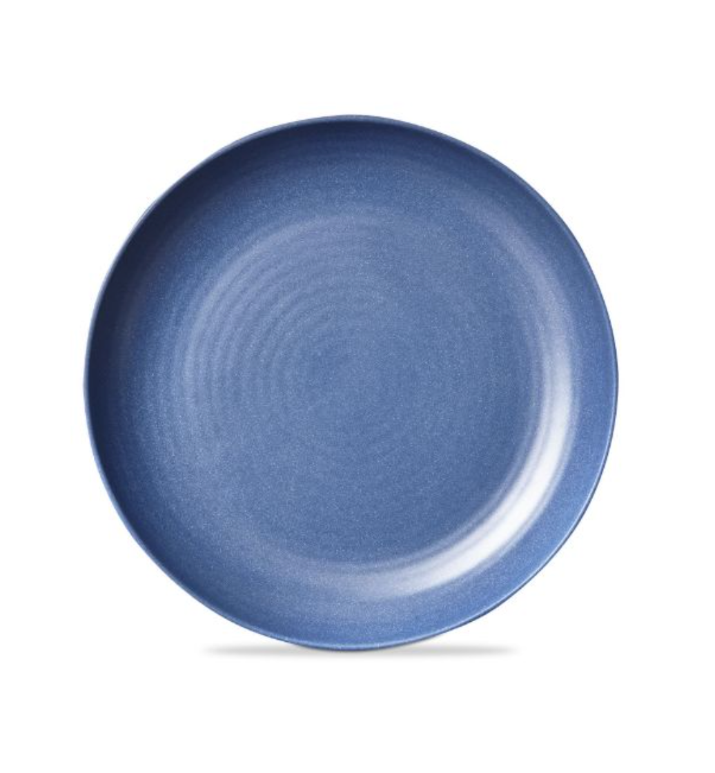 brooklyn melamine dinner plate - blue denim - A. Dodson's