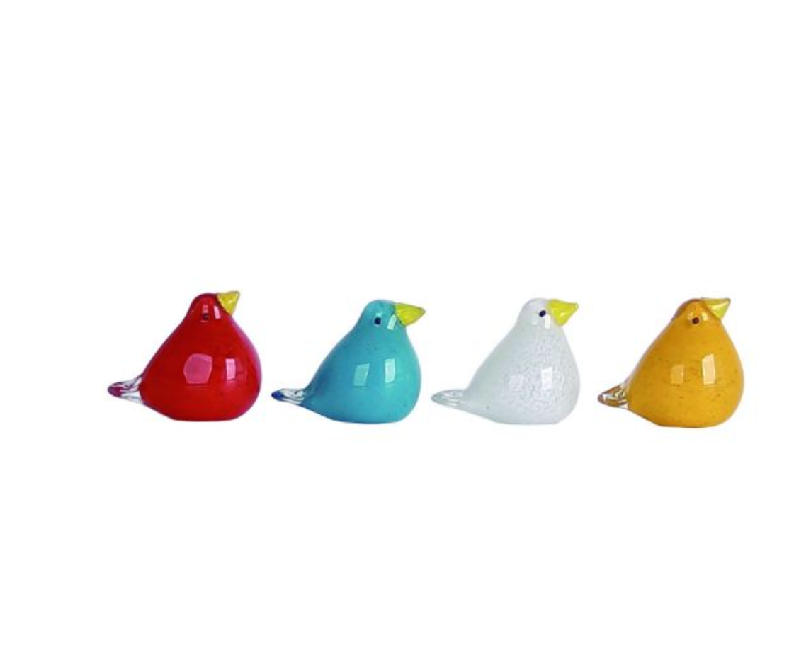 Mini Colorful Bird Figurine - 4 Colors - A. Dodson's