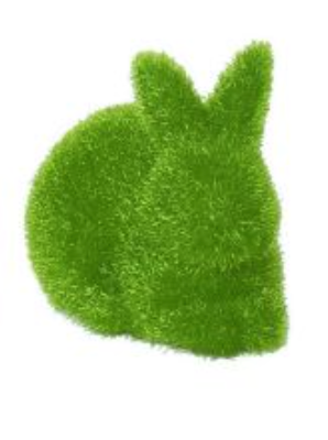 Moss Flocked Bunnies - 3 Styles - A. Dodson's