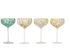 10 oz. Blown Stemmed Confetti Champagne/Coupe Glass, 4 Styles - A. Dodson's