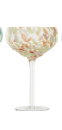 10 oz. Blown Stemmed Confetti Champagne/Coupe Glass, 4 Styles - A. Dodson's