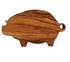 Mango Wood Pig Shaped Cheese/Cutting Board w/ Handle - A. Dodson's