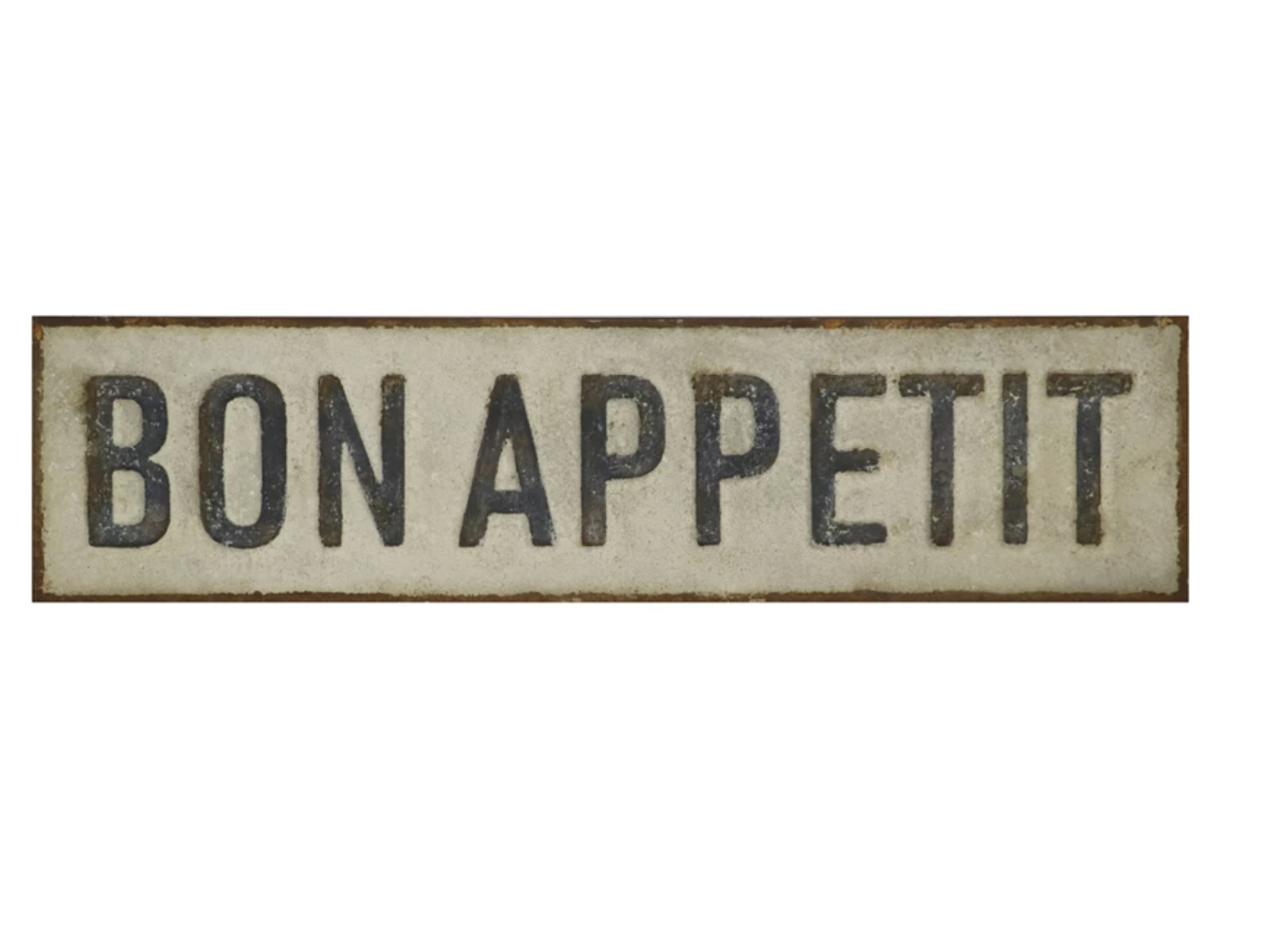 Embossed Metal Wall Décor "Bon Appetit"