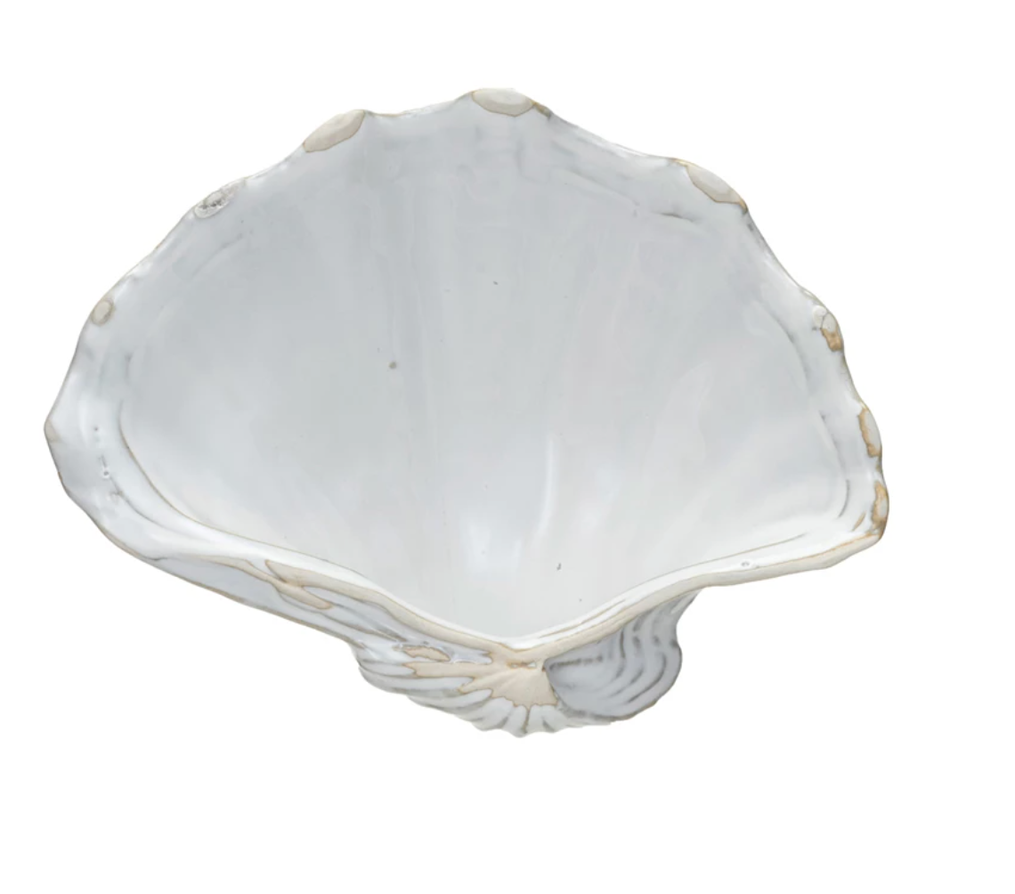 Stoneware Shell Shaped Dish (Each One Will Vary) | FREE SHIPPING | A ...