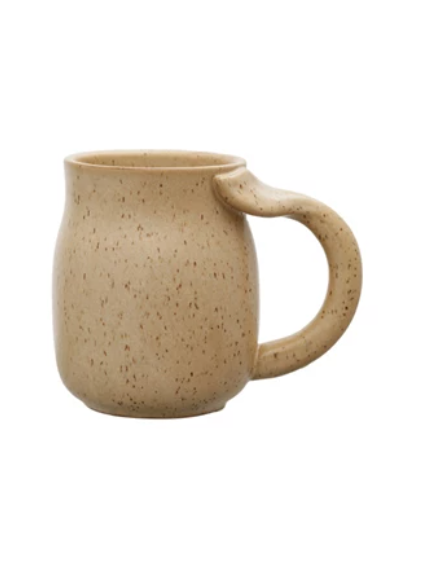 16 oz. Stoneware Mug w/ Whale Tail Handle, 3 Colors (Each One Will Vary) - A. Dodson's