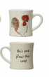 8 oz. Stoneware Mug with Chicken and Saying, 2 Styles - A. Dodson's