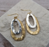 Mixed Metal Double Oval Earrings - A. Dodson's