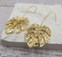 Vintage Large Leaf Earrings - A. Dodson's