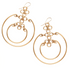 Chain Reaction Hoops Earrings - Antique Gold Finish by &Livy - A. Dodson's