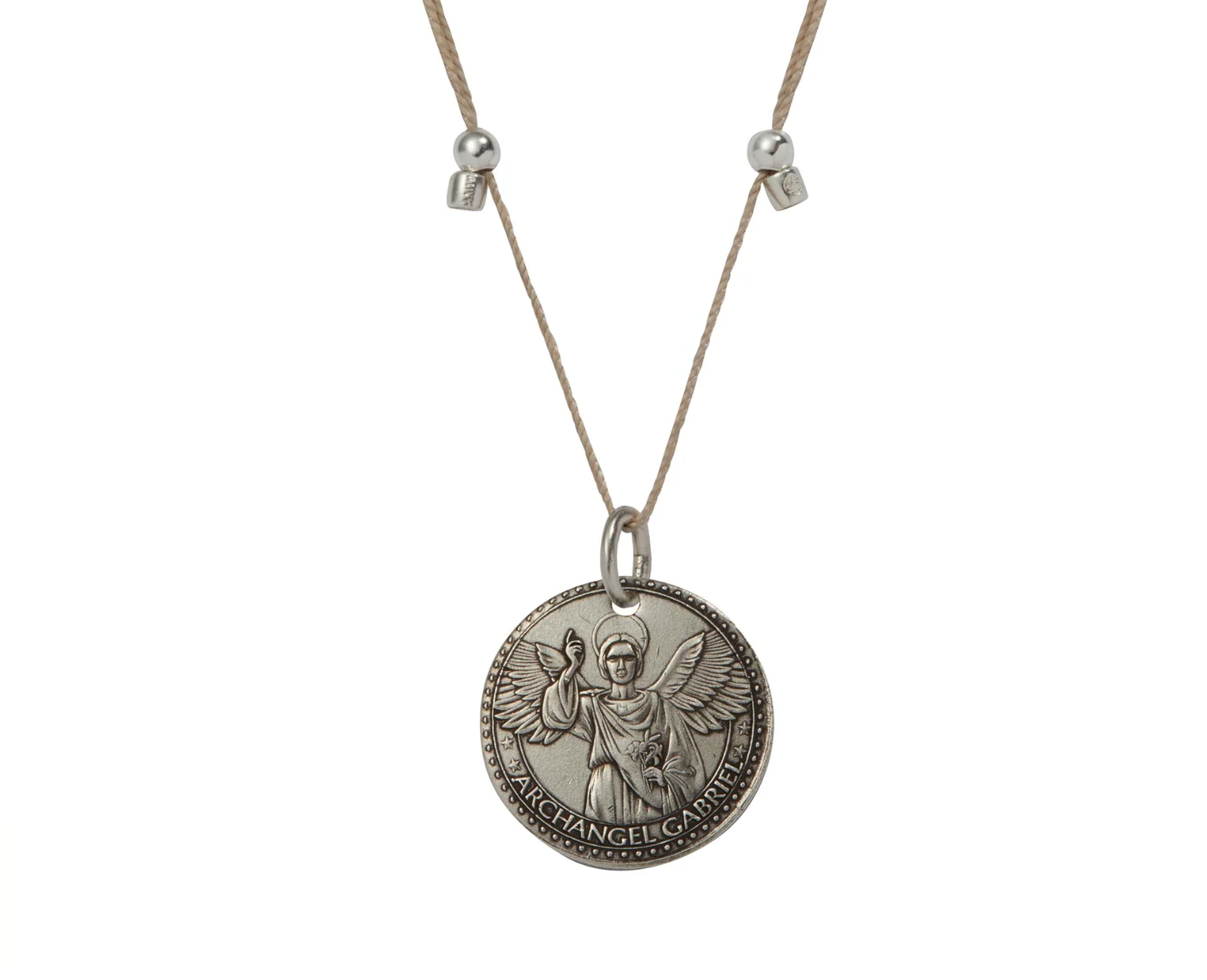 Better Together - Mother Mary/Gabriel Necklace Antique Silver Finish - Small by &Livy - A. Dodson's