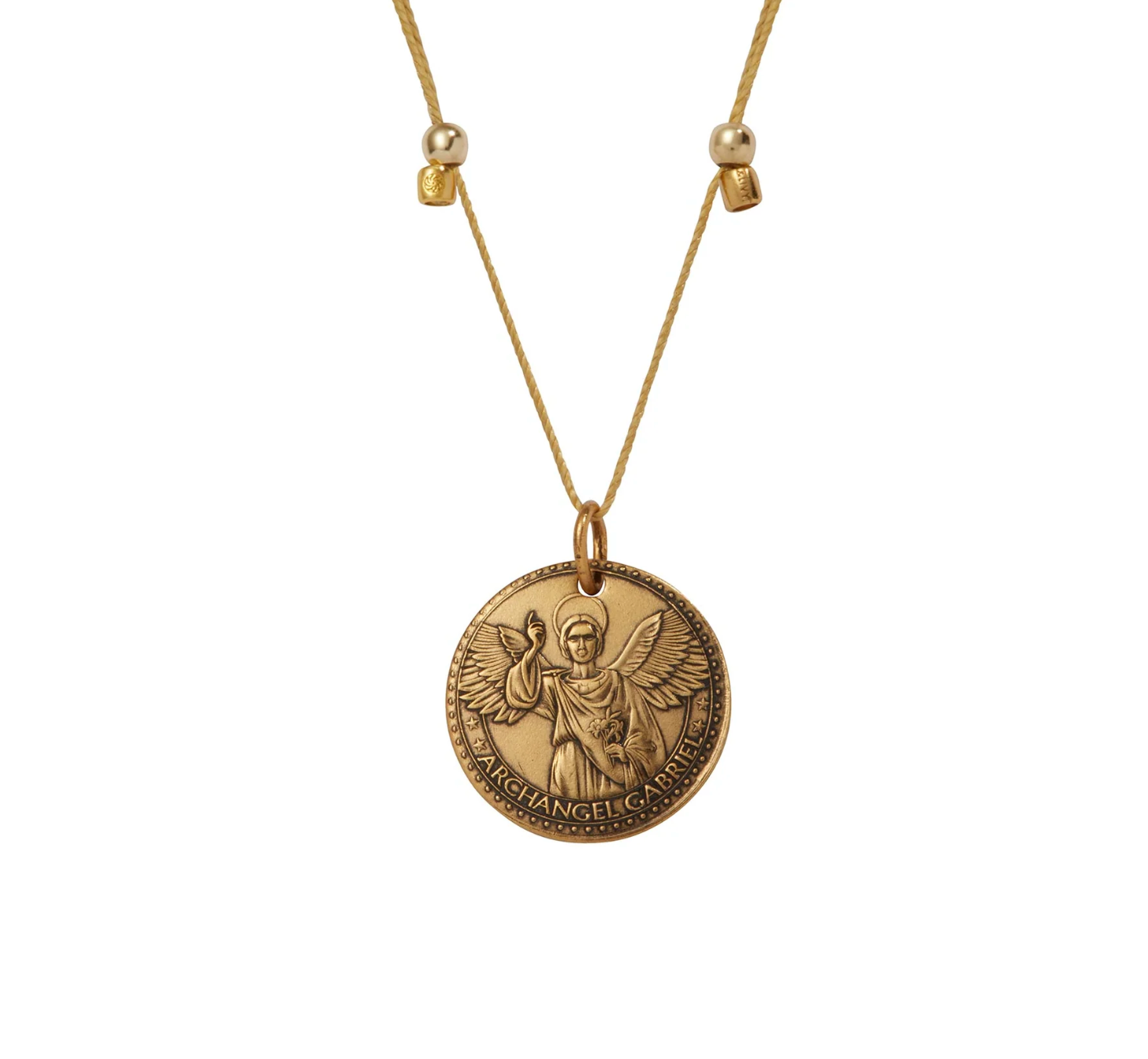 Better Together - Mother Mary/Gabriel Necklace Antique Gold Finish - Small by &Livy - A. Dodson's