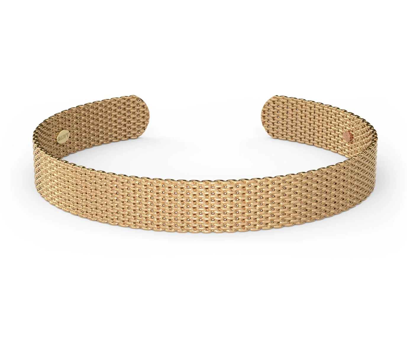 Metalystic Mesh - 8mm Cuff Bracelet - 6 colors by &Livy - A. Dodson's