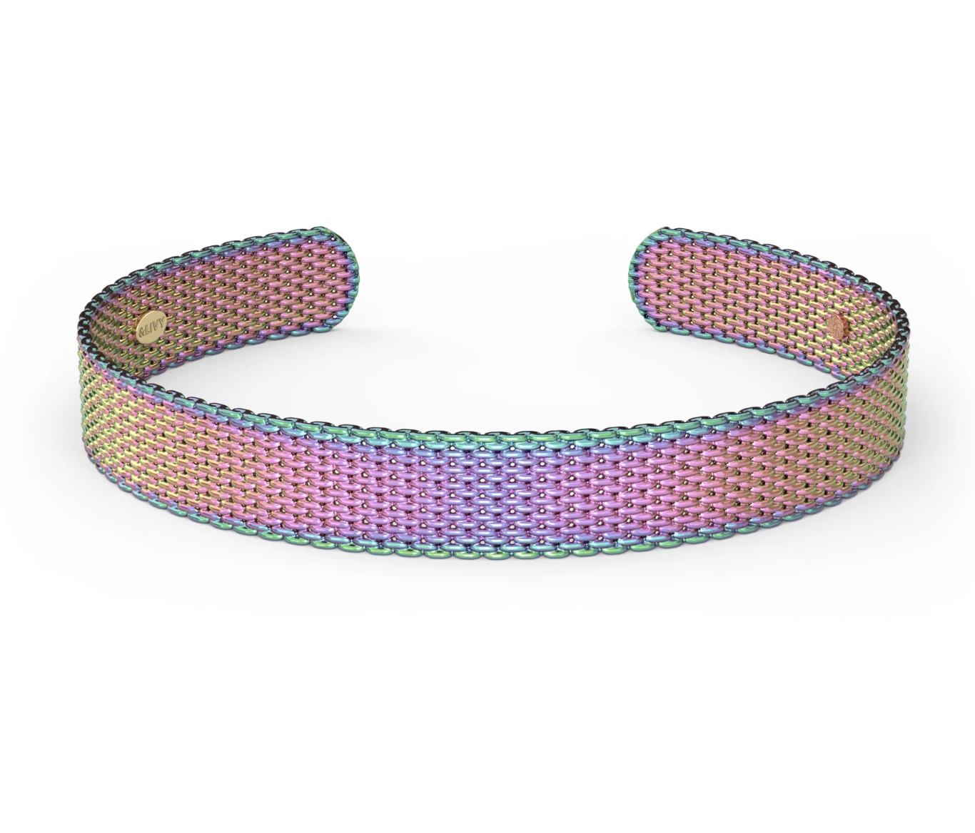 Metalystic Mesh - 8mm Cuff Bracelet - 6 colors by &Livy - A. Dodson's