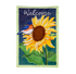 Bluebird and Sunflower Applique Garden Flag - A. Dodson's