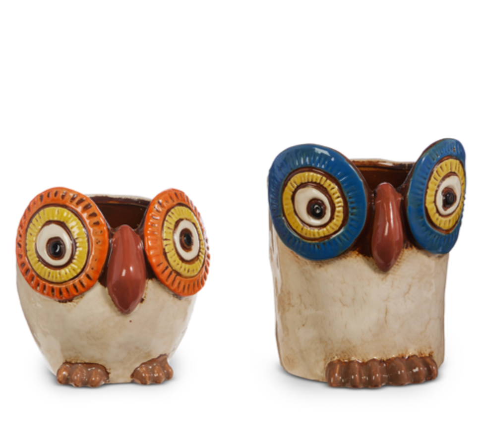 6.25" OWL PLANTERS - 2 Sizes