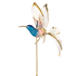 37"H Fluttering Hummingbird Metal Garden Stake - 2 Styles