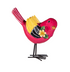 4.5" Resin Bird with Metal Feet Table Décor - 2 Colors