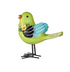 4.5" Resin Bird with Metal Feet Table Décor - 2 Colors