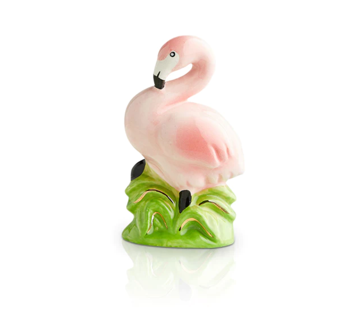 NORA FLEMING TICKLED PINK FLAMINGO MINI A205 - A. Dodson's