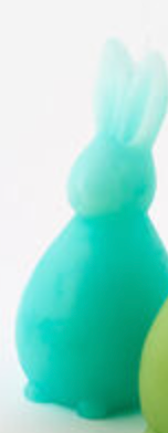 Bunny Candle, 6 Colors, 5.75"