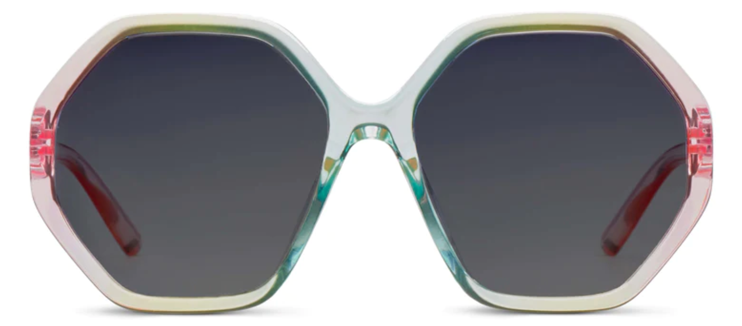 PEEPERS POLARIZED CALYPSO SUNGLASSES - MINT/PINK - A. Dodson's