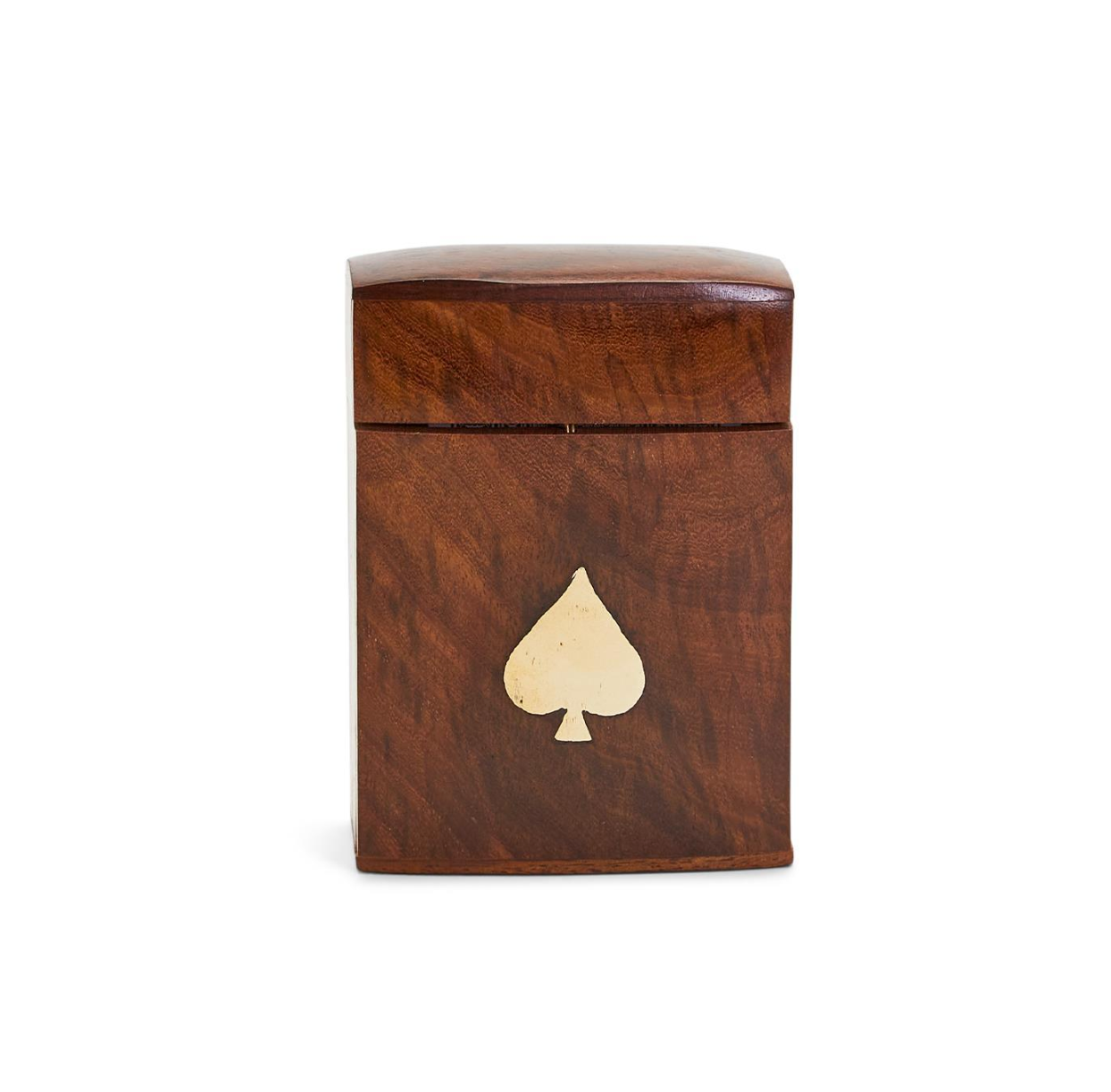 WOOD CRAFTED PLAYING CARD SET IN WOODEN BOX - A. Dodson's