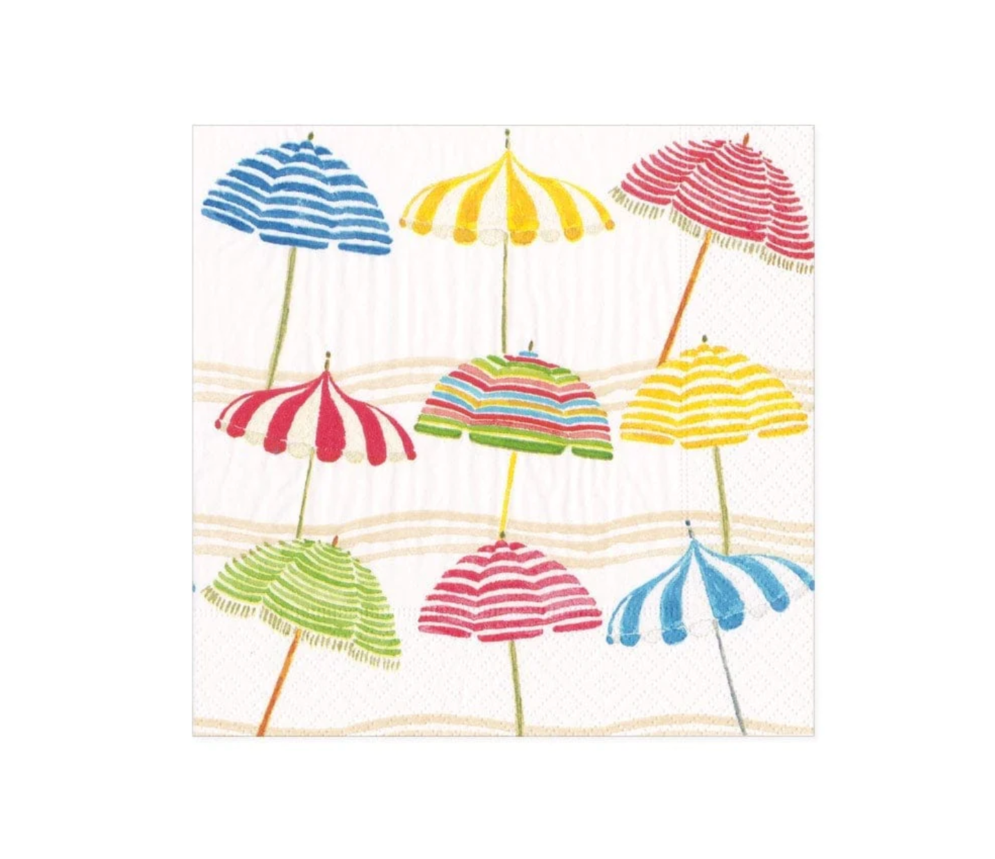 Beach Umbrellas Paper Cocktail Napkins - A. Dodson's