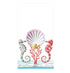 Seahorses and Shell Paper Guest Towel Napkins - A. Dodson's