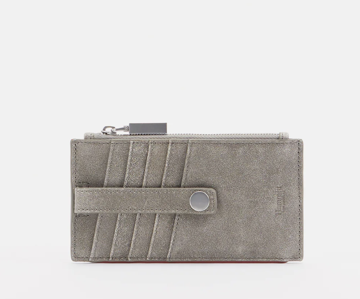 Hammitt 210 West Wallet in Pewter with Brushed Silver