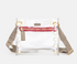 Hammitt Tony Signature SML Crossbody in Clear Pewter/Brushed Gold Red Zip - A. Dodson's