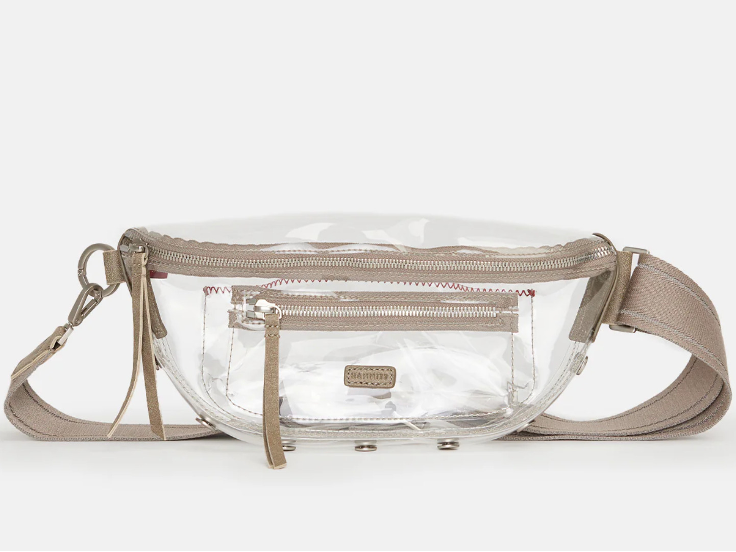 Hammitt Charles Medium Leather Belt Bag in Clear Pewter - A. Dodson's