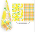 Lemon Plaid Microfiber Towel - A. Dodson's