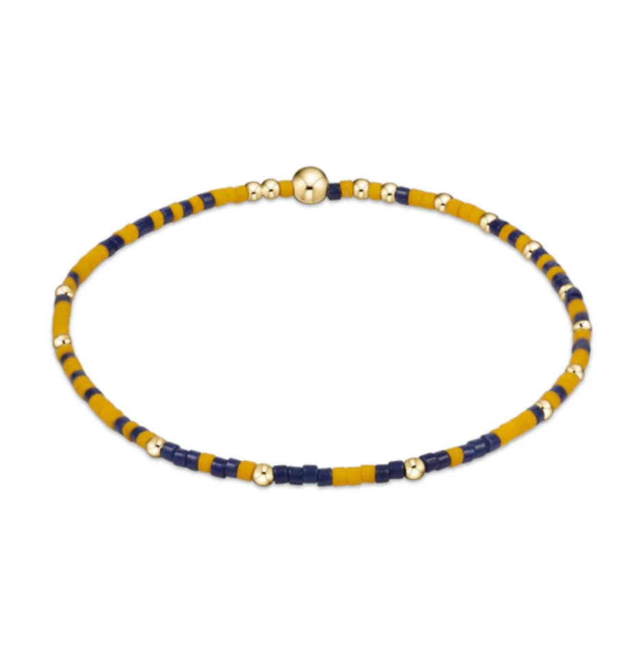 gameday hope unwritten bracelet - golden yellow and matte navy by enewton - A. Dodson's