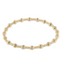 DIGNITY SINCERITY PATTERN 4MM BEAD BRACELET - GOLD ENEWTON - A. Dodson's