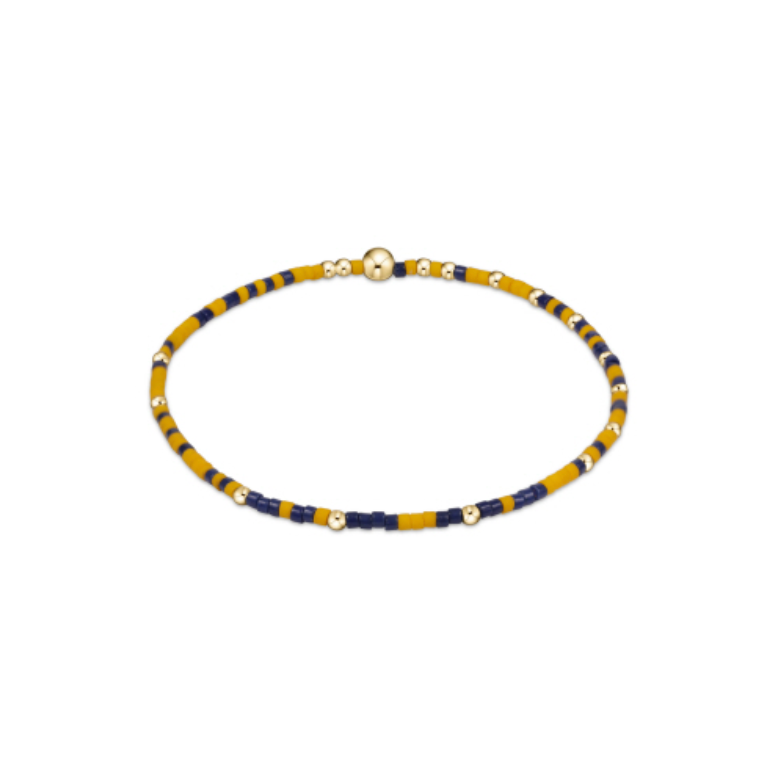 enewton extends - gameday hope unwritten bracelet - golden yellow-matte navy - A. Dodson's