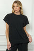 Glitter Textured Short Sleeve Top - A. Dodson's